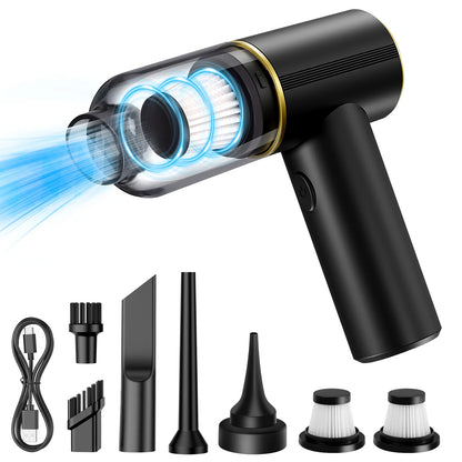 Handheld 9000Pa Car & Home Vacuum Cleaner with Multi-Nozzles for Car, Pet, Office, Home Cleaning